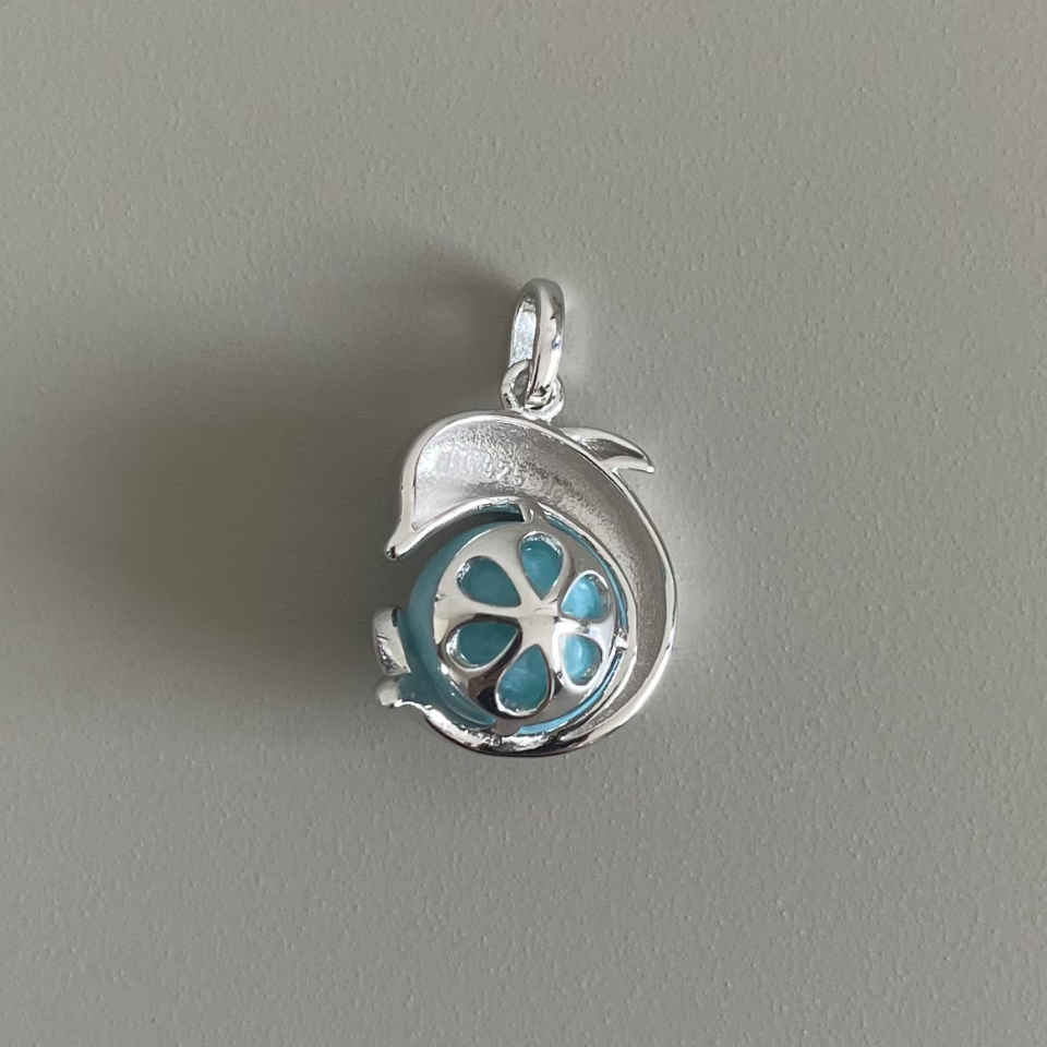 Dolphin Pendant top / ラリマー