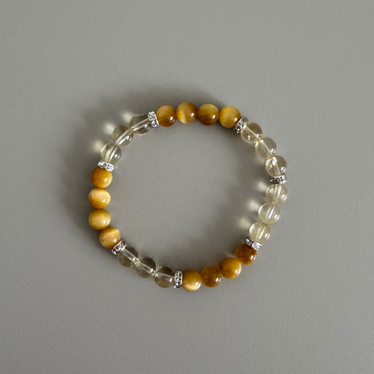 Golden Tiger's Eye × Citrine bracelet / ゴールデンタイガーアイ×シトリン