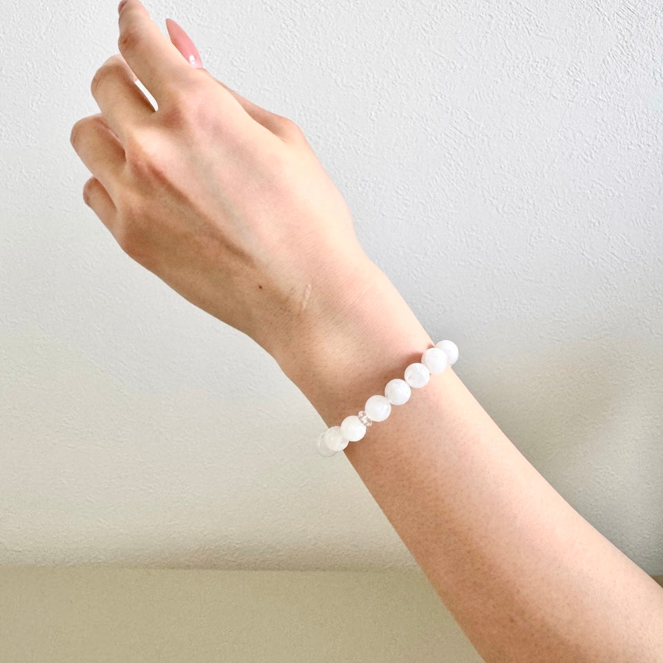 Rainbow Moonstone bracelet / レインボームーンストーン