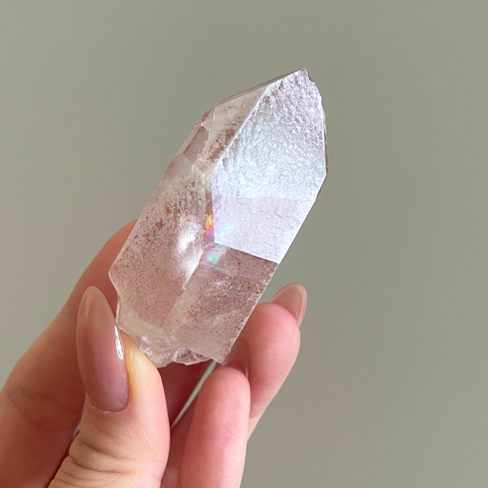 Pink lemurian seed crystal / ピンクレムリアンシードクリスタル