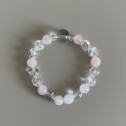 Rose quartz × Iris Quartz bracelet / ローズクォーツ×アイリスクォーツ