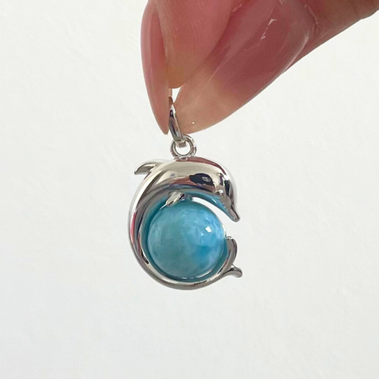Dolphin Pendant top / ラリマー